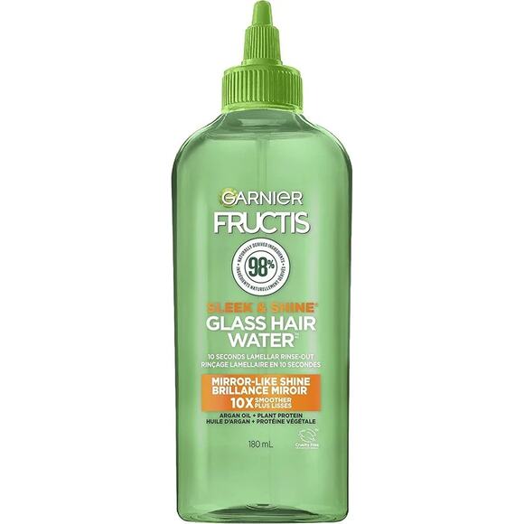 Garnier Fructis Sleek & Shine GLASS HAIR WATER Lamellar Rinse-Out 6.0 fl oz - Picture 1 of 9